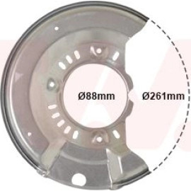 VAN WEZEL Spritzblech, Bremsscheibe 5430371