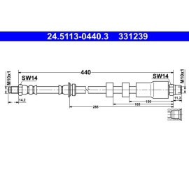 Bremsschlauch 24.5113-0440.3