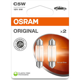 C5W 12V 5W SV8.5-8 36mm Soffitte 2 Stück Blister OSRAM C5W 12V 5W SV8.5-8 36mm Soffitte 2 Stück Blister OSRAM