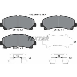 Bremsbelagsatz Isuzu P. D-Max 08 2514901