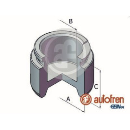 Kolben, Bremssattel D025318 Kolben, Bremssattel D025318