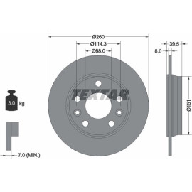 Bremsscheibe 92327203 Bremsscheibe 92327203
