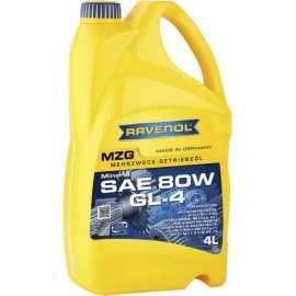 RAVENOL Getriebeöl MZG SAE 80 GL-4 4 Liter 1223101-004-01-999