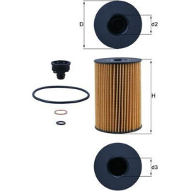 Mahle Original Ölfilter OX 353/7D Mahle Original Ölfilter OX 353/7D