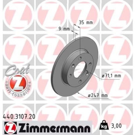 Zimmermann Bremsscheibe 440.3107.20 Zimmermann Bremsscheibe 440.3107.20