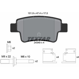 Bremsbelagsatz Opel T. Corsa D 2434903