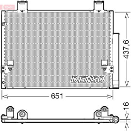 DENSO Kondensator, Klimaanlage DCN50057