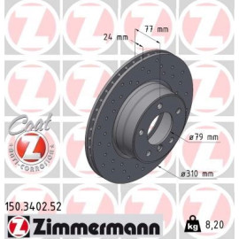 11 481 047 Sport Bremsscheibe VA Sport 150.3402.52 11 481 047 Sport Bremsscheibe VA Sport 150.3402.52