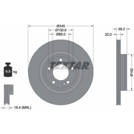 Bremsscheibe 92345705 Bremsscheibe 92345705