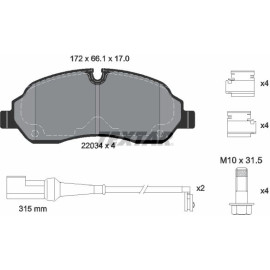 Bremsbelagsatz Ford P. Transit 2.2 Tdci 13 2203401