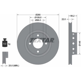 Bremsscheibe Vw P. A80 1.6 92060600