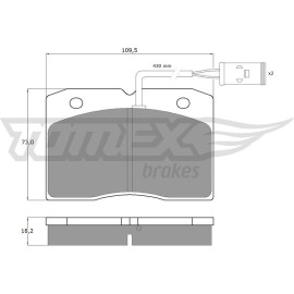 TOMEX brakes Bremsbelagsatz, Scheibenbremse TX 11-40