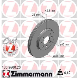 Zimmermann Bremsscheibe 430.2600.20