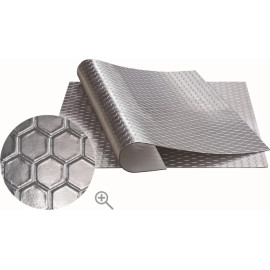 BOLL 006222 selbstklebende Dämmmatte Aluminium Wabe 50 cm x 50 cm