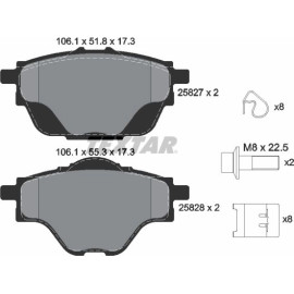 Bremsbelagsatz Citroen T. C4 Picasso 13- Für 290Mm Scheiben 2582701