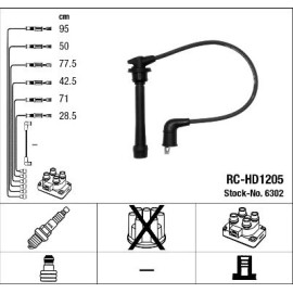 RC-HD1205 NGK - Zündkabelsatz 6302