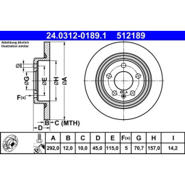 Bremsscheibe Opel T. Astra/Cascada/Zafira 10- Power Disc 24.0312-0189.1
