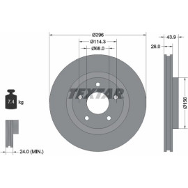 Bremsscheibe 92167405