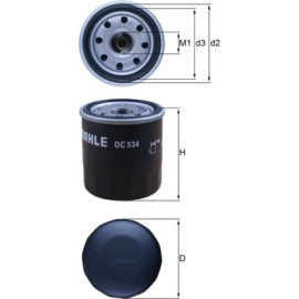 Mahle Original Ölfilter OC 534 Mahle Original Ölfilter OC 534
