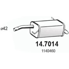 ASSO Endschalldämpfer 14.7014 ASSO Endschalldämpfer 14.7014