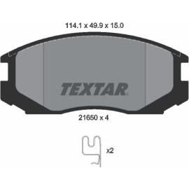 Textar Bremsbelagsatz 2165001 Textar Bremsbelagsatz 2165001