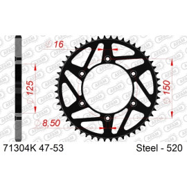 AFAM Kettenrad STAHL 51 Zähne 71304K-51