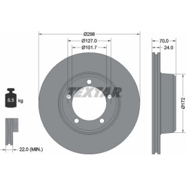 Bremsscheibe Land Rover P. Defender 90-12/Discovery 89-98/Range -94 298X24Mm 92061300 Bremsscheibe Land Rover P. Defender 90-12/Discovery 89-98/Range -94 298X24Mm 92061300