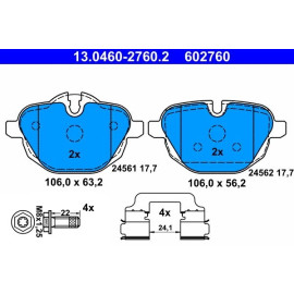 Bremsbelagsatz Bmw T. F10/F11 520-530 10-/F25 X3 10 13.0460-2760.2