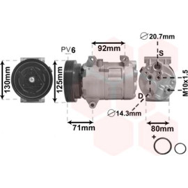 VAN WEZEL Kompressor, Klimaanlage 4300K103