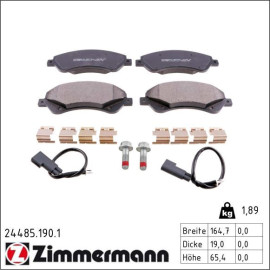 ZIMMERMANN Bremsbeläge 24485.190.1