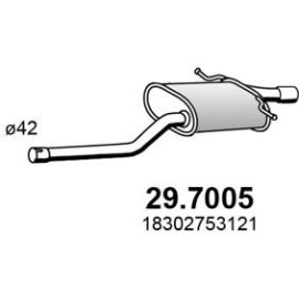 ASSO Endschalldämpfer 29.7005 ASSO Endschalldämpfer 29.7005