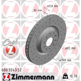 17 481 053 Sport Bremsscheibe VA Sport 600.3243.52 17 481 053 Sport Bremsscheibe VA Sport 600.3243.52