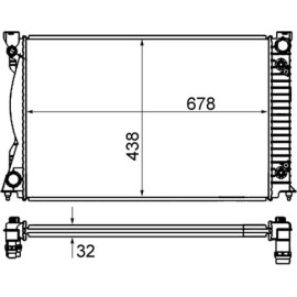 Kühler, Motorkühlung CR 842 000S