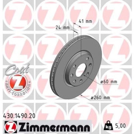 Zimmermann Bremsscheibe 430.1490.20 Zimmermann Bremsscheibe 430.1490.20