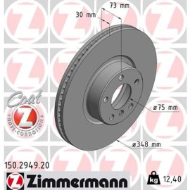 Zimmermann Bremsscheibe 150.2949.20 Zimmermann Bremsscheibe 150.2949.20