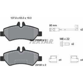 Bremsbelagsatz Db T. Sprinter 06 2919001