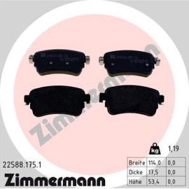 ZIMMERMANN Bremsbelagsatz, Scheibenbremse 22588.175.1