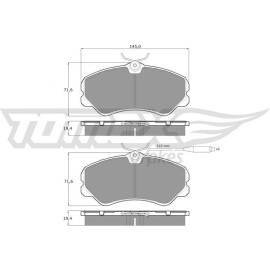 TOMEX brakes Bremsbelagsatz, Scheibenbremse TX 11-24