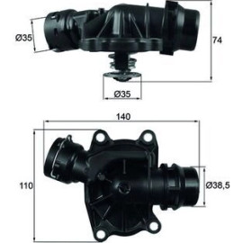 Integralthermostat TI 233 88