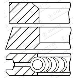GOETZE ENGINE Kolbenring 08-136400-00