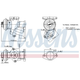 Nissens AGR-Ventil NIS98476 Nissens AGR-Ventil NIS98476
