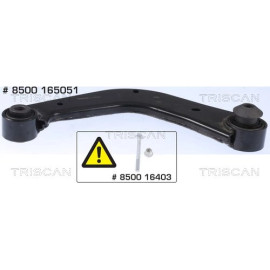 Lenker, Radaufhängung 8500 165051 Lenker, Radaufhängung 8500 165051