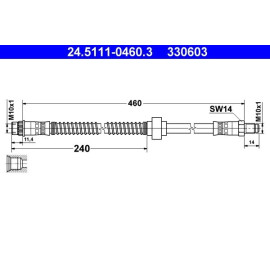 ATE Bremsschlauch 24.5111-0460.3 ATE Bremsschlauch 24.5111-0460.3