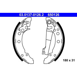 Bremsbackensatz 03.0137-0126.2