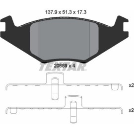 Textar Bremsbelagsatz 2088902