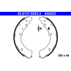 ATE Bremsbacken 03.0137-0523.2