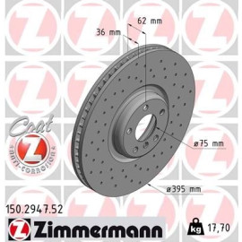 Bremsscheibe VA Sport 150.2947.52 Bremsscheibe VA Sport 150.2947.52
