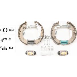 Satz Bremsbacken Hyundai Getz 1.1-1.6 09/02-09/05 84063300