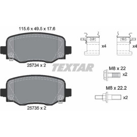 Textar Bremsbelagsatz 2573401 Textar Bremsbelagsatz 2573401