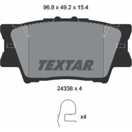 Textar Bremsbelagsatz 2433801 Textar Bremsbelagsatz 2433801